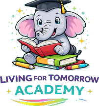 Living for Tomorrow Academy elephant logo